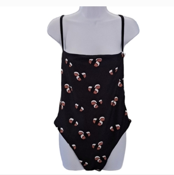 Sushi Swimsuit Handmade in Hawaii Reversible Size Medium - Picture 2 of 5